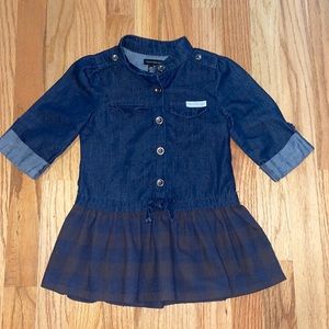 Calvin Klein Denim and Plaid Dress